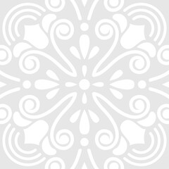 Background pattern with ethnic floral ornament
