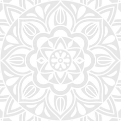 Background pattern with ethnic floral ornament