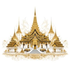 Fototapeta premium Thai Traditional Art - Ornate patterns and motifs Thailand