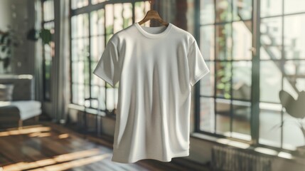 t shirt mock up simple design. Illustrtion generated by ai