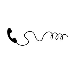 Telephone with cord 