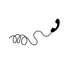 Telephone with cord