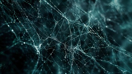 Spider neet web background illustration generated by ai