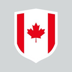 Canada Flag Shield Shape Frame