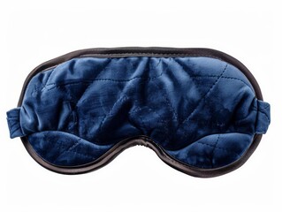Soft blue sleep mask for comfortable rest on the go, perfect for travel or home use, promoting relaxation and better sleep quality, white background