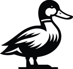 Duck goose silhouette vector png. Vector illustration duck png. transparent background