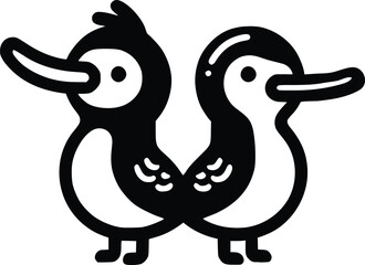 Duck goose silhouette vector png. Vector illustration duck png. transparent background