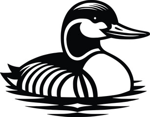 Duck goose silhouette vector png. Vector illustration duck png. transparent background