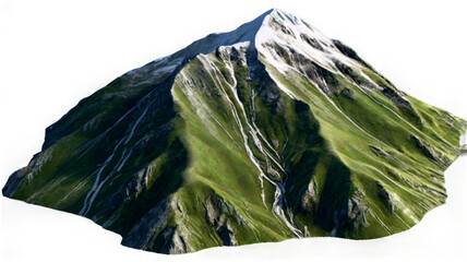 Obraz premium 3D mountain with transparent background