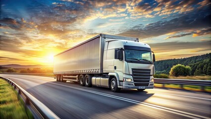 Lorry transport in motion on motorway, lorry, transport, motion, motorway, highway, truck, vehicle, transportation, traffic