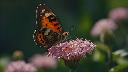 Obraz premium butterfly on flower