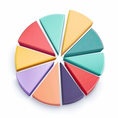 Obraz premium a sales growth chart featuring an upward arrow and five columns on a white background.