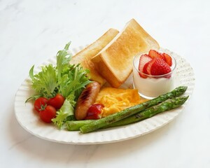 Healthy Balanced Breakfast Plate