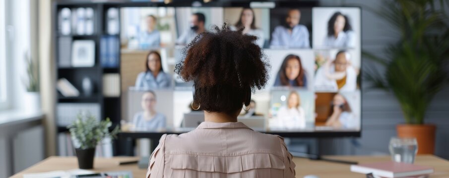 Connecting Worlds: Deaf Digital Nomad Engaging in Video Conferencing with Sign Language Interpreter