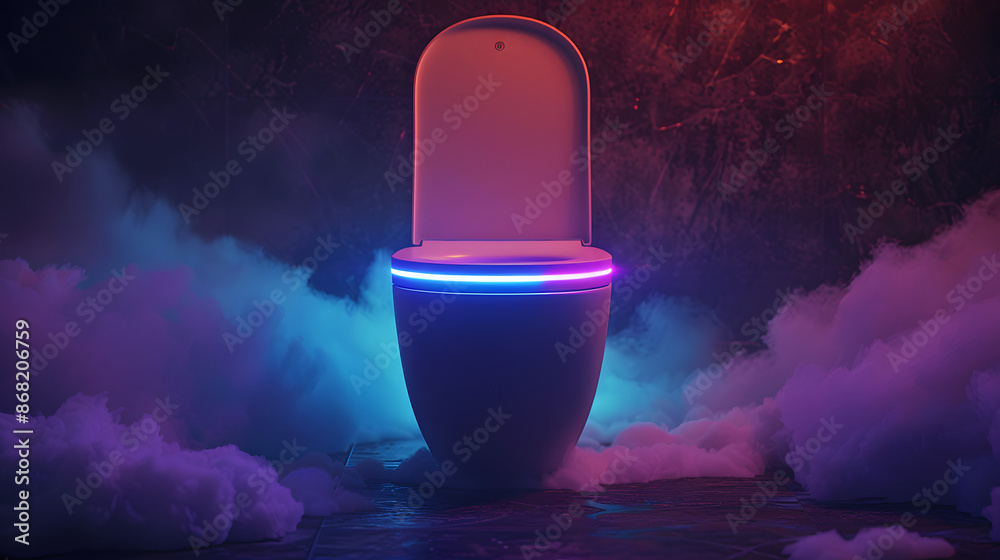 Poster Smart toilet wireless WC 