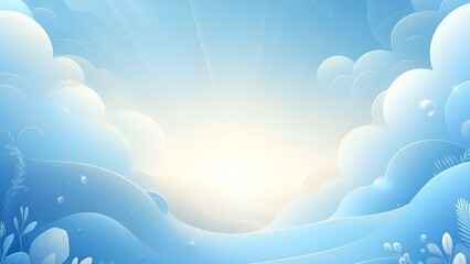 Fototapeta premium sky and clouds. blue abstract background. illustration, wallpaper, sky, Landscapes Generative AI.