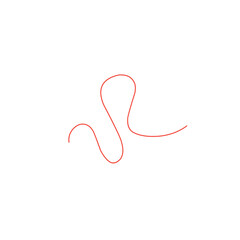 thin line of red thread