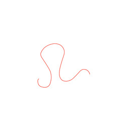 thin line of red thread