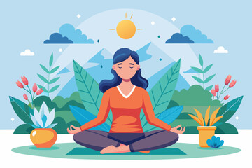Mindful meditation for inner peace and life balance