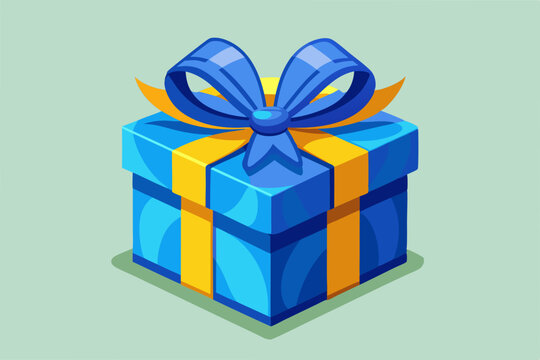 recommend clip art: Gift box with bow and ribbon stock illustration