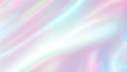 Obraz premium Holographic background seamless trendy iridescent light foil texture. Soft holographic pastel unicorn marble background pattern. Modern pearlescent blurry abstract swirl illustration.