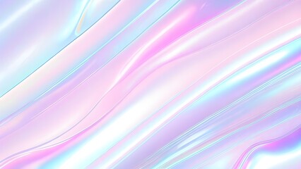 Fototapeta premium Holographic background seamless trendy iridescent light foil texture. Soft holographic pastel unicorn marble background pattern. Modern pearlescent blurry abstract swirl illustration.