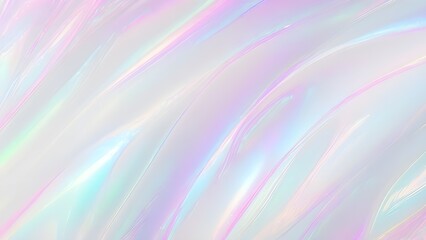 Holographic background seamless trendy iridescent light foil texture. Soft holographic pastel unicorn marble background pattern. Modern pearlescent blurry abstract swirl illustration.