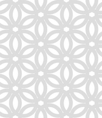 Monochrome circles abstract seamless pattern. Retro nostalgic geometric vector background. Modern fashion print for fabric with groovy elements, funky textile design