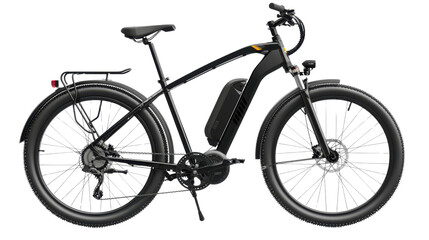 Obraz premium Modern Electric Bicycle on transparent background