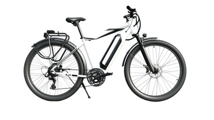 Fototapeta premium Modern Electric Bicycle on transparent background