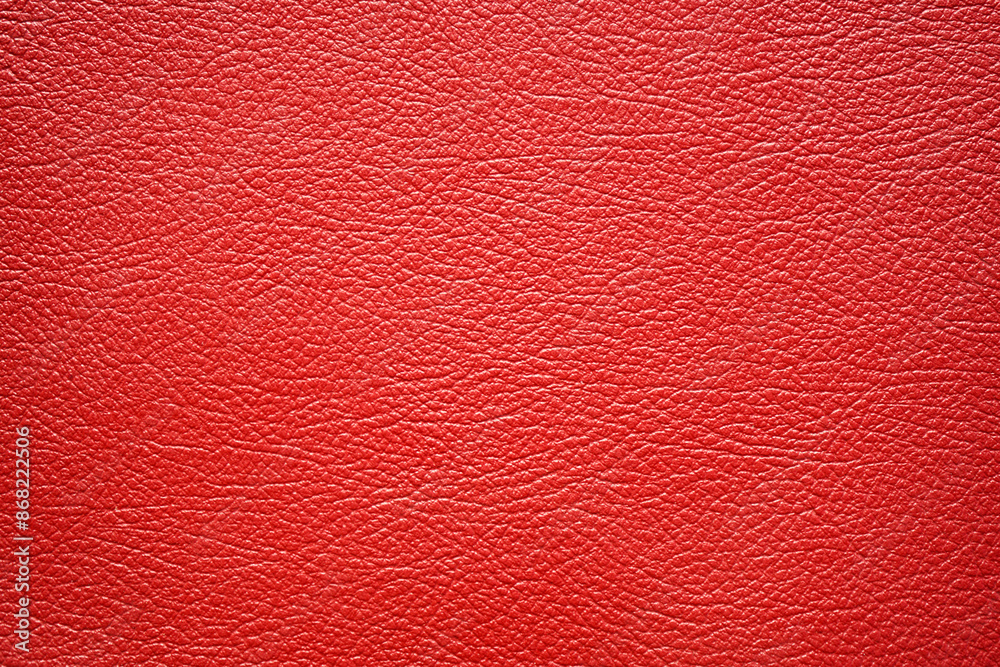 Wall mural red leather sheet texture can be use as background