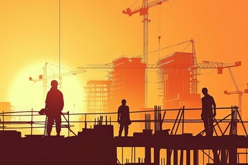 illustration construction site