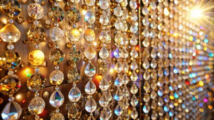 Shimmering jewel wall with sparkling gems and crystals, jewels, wall, luxury, sparkly, shiny, precious