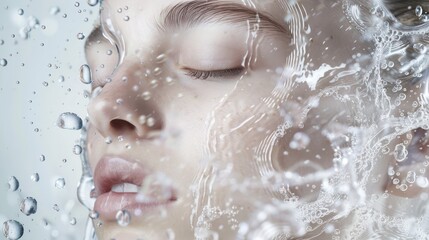 Obraz premium Face skin that is noticeably smooth and firm.
