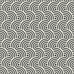 Seamless wave instant noodles pattern. Abstract geometric vector background for backdrop, wallpaper, fabric, interior design, craft and others, vector illustration, Asian culture, common geometric