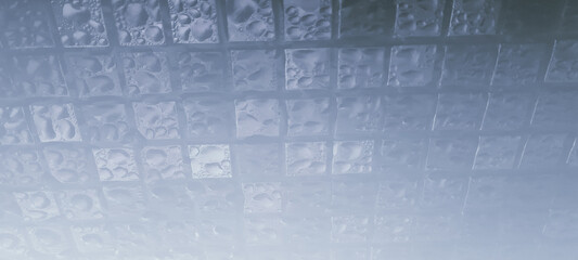 blue water background.  abstract binary code.  Simple modern fashion decorative wrapping paper pattern. Mosaic structure illustration. Net effect image with space for text.