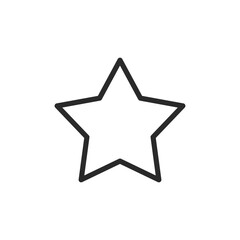 Obraz premium Star, linear style icon. Symbol of excellence and rating. Editable stroke width