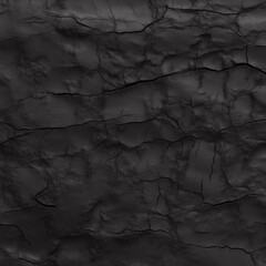 Black relief plaster, wall. Dark background. Texture. Wall surfaces with chaotic strokes. Plaster
