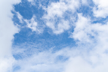 見上げると綺麗な青空