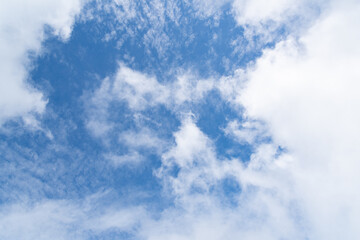 見上げると綺麗な青空