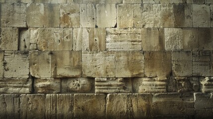 Holy Place. Wailing Wall: A Symbolic Place of Prayer and Pilgrimage in Jerusalem