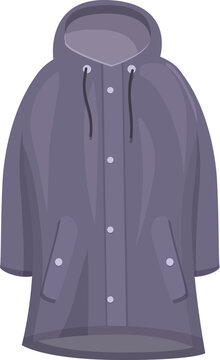 recommend clip art: Waterproof raincoat is protecting from the cold and rain