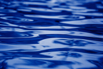 A image of blue ocean waves featuring a water surface in detail