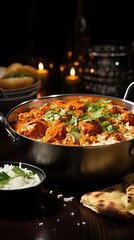 Fototapeta premium pizza in a pan HD 8K wallpaper Stock Photographic image