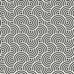 Seamless wave instant noodles pattern. Abstract geometric vector background for backdrop, wallpaper, fabric, interior design, craft and others, vector illustration, Asian culture, common geometric