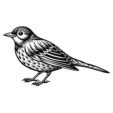 recommend clip art: bird hand drawn vector illustration