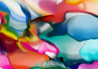 Bunte Aquarell Malerei.