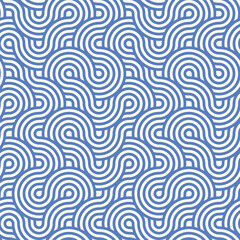 Seamless wave instant noodles pattern. Abstract geometric vector background for backdrop, wallpaper, fabric, interior design, craft and others, vector illustration, Asian culture, common geometric