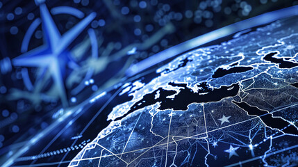 Global security through NATO cooperation.