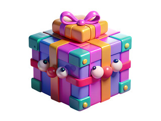 Fototapeta premium Beautiful 3d render gift box